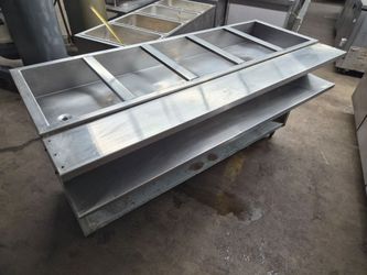 6ft Natural Gas Steam Table Commercial Restaurant WORKING