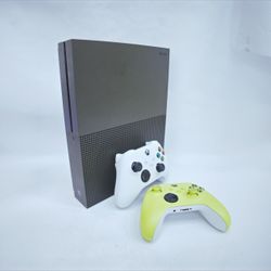 Xbox One S Console with Two Controllers