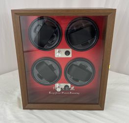 Automatic Watch Winder & Display Box Luxury Red For Sale $129.00 50%+ OFF Retail $259.99 NEW IN BOX