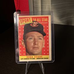 Herb Score 1958 All Star Selection 