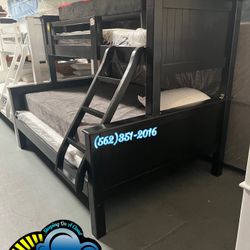 Twin Full Pine Bunk Beds 🪵