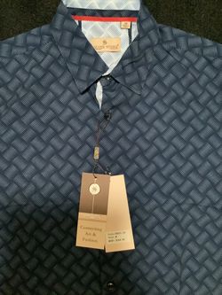 Silver Stone Men's Dress Shirt Size M