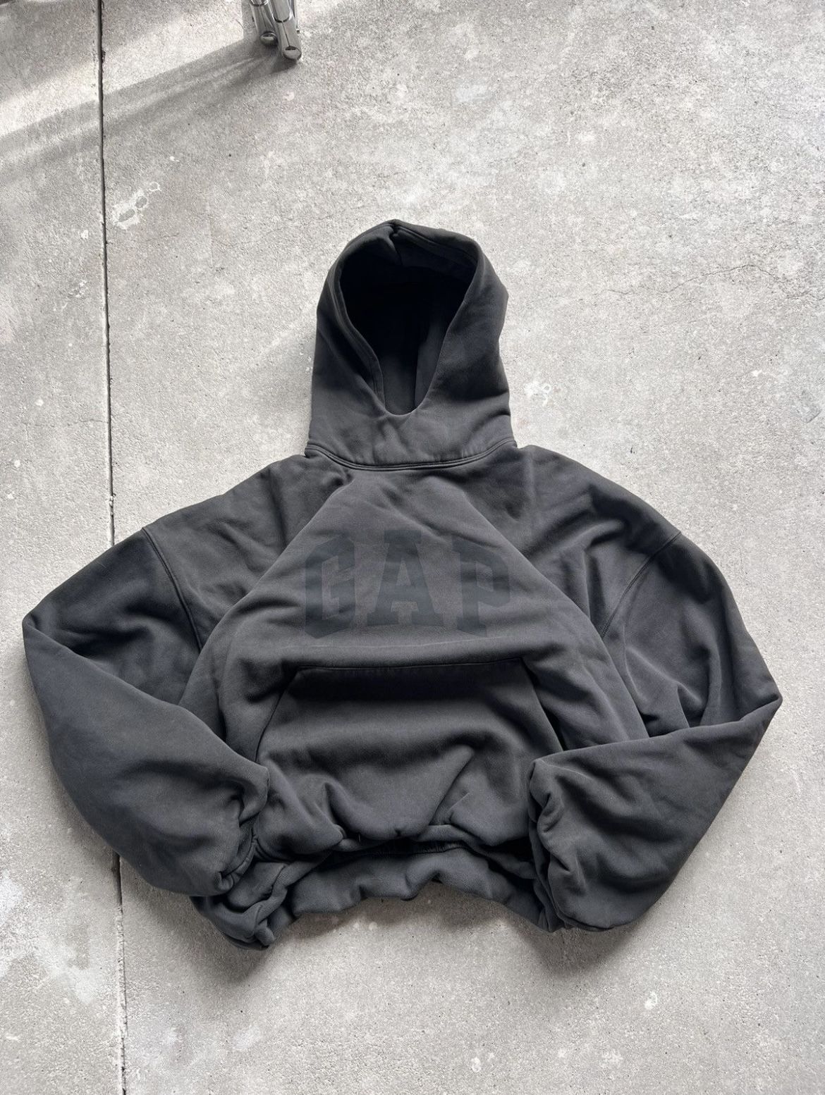 yeezy gap dove hoodie washed black