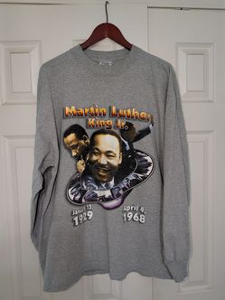 Vintage Martin Luther King Long sleeve Y2K 90s Rap Tee MLK Jr