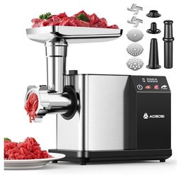 AAOBOSI Electric Meat Grinder w/ 3 Speed Touch Screen Control