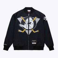 Anaheim Ducks Jacket - Selanne - Mitchell & Ness - Authentic - Stitched - Size Large