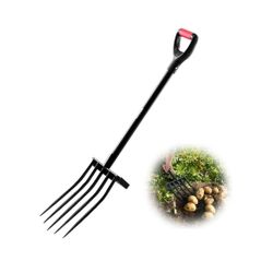 New Other VEVOR 41” Garden Fork 5-Tine Gardening Pitchfork With Metal, Black