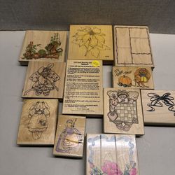Lot Of Rubber Stamps 