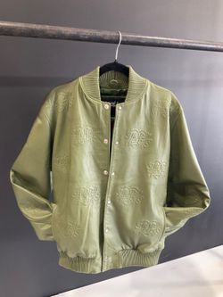 SHPC Embossed Bomber Jacket — Olive Green — Adult M & XS