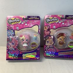Shopkins Wild Style Shopets/Pets Lot Of 2 Glama Llama & Sugar Swirl New In Box