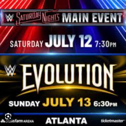 WWE atl main event and evolution Ringside