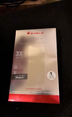 Zagg iPhone 10 x glass shield