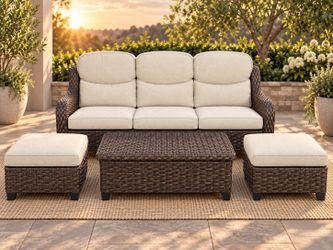 4-Piece Patio Sofa Set – $269.99 + Tax for the Entire Set