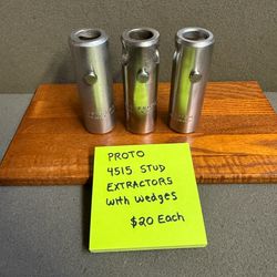 PROTO No. 4515 Drive Stud Extractor Puller 1/2" with Wedges -USA-