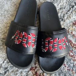 GG Snake Design Slippers 