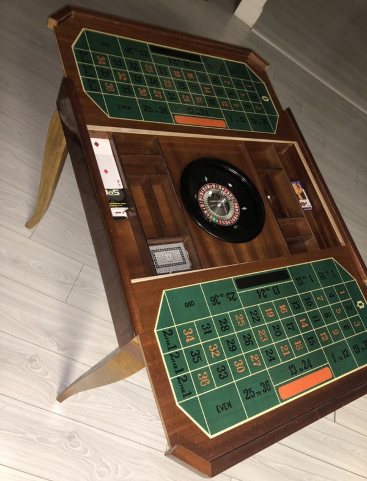 Vintage Wooden Game Table
