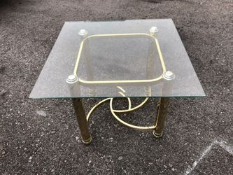 Glass end table