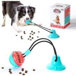 Brand New Dog Toys for Aggressive Chewers Interactive Teething Boredom and Stimulating Tug of War Suction Cup Puzzle Indestructible Puppy Rope Enrichm