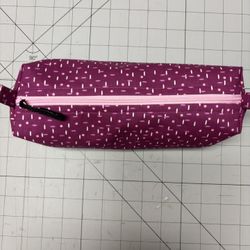 Pencil Pod, Cosmetic Bag - 9 1/2” X 3” - Fully Lined 
