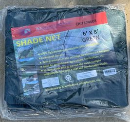 6x 8” Shade Net, Sombra Maya, Lona Maya