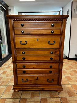 Tall Wood Dresser