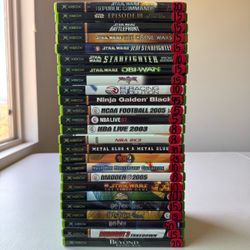 Original Xbox. Harry Potter. Metal Slug. Star Wars