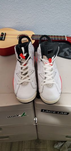 Air Jordan 6 Infared White- Size 9 Nike