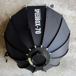 Soft box + Grid For Photo Flash Video Light