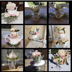 Tea party centerpieces