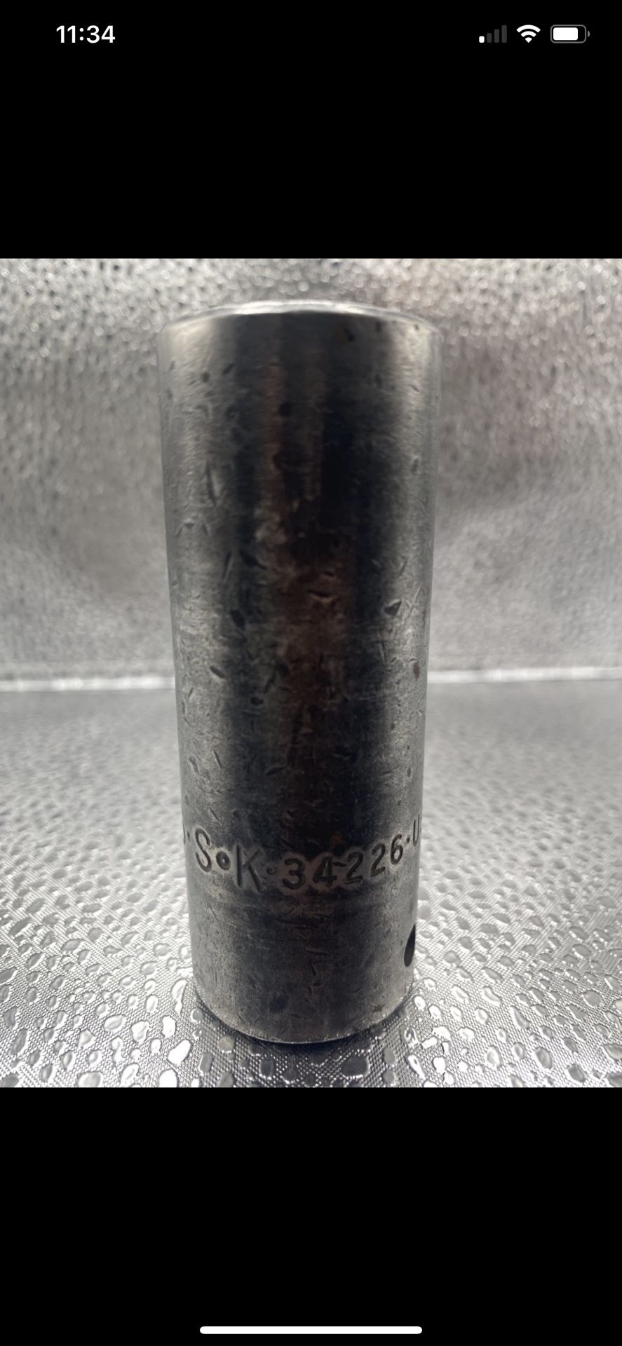 QTY 1 SK TOOLS 34226 IMPACT 1/2" DRIVE 13/16" DEEP 6 POINT SOCKET USA USED WORKS