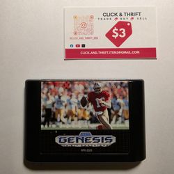 Sega Genesis Joe Montana Sports Talk Football 1992