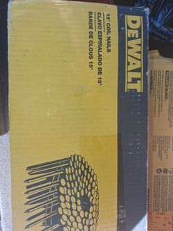 DEWALT 15° Coil Nails Box