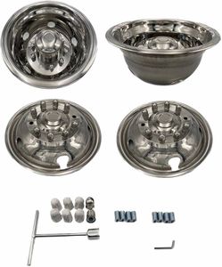 4PCS 19.5 INCHES 10 LUGNUTS Fitting for 2012-2025 RAM 4(contact info removed) Truck SS 304 Wheel Simulator