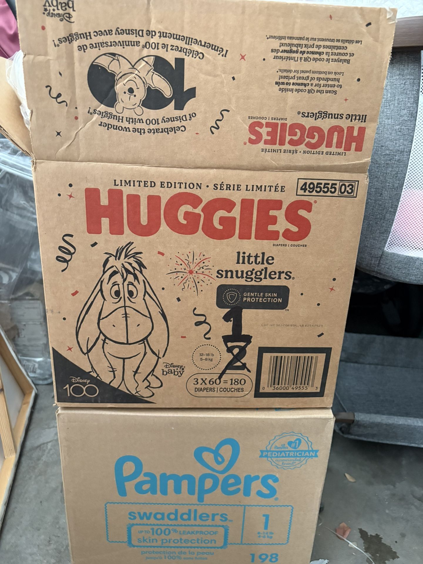 $15 Each Pampers Huggies Size 1 Diapers