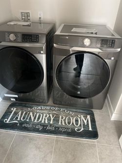 Washer and electric dryer