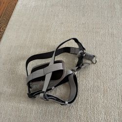 Dog Harness Gray and Black Nylon