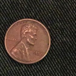 1958 No Mint Mark Penny 