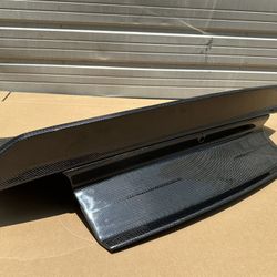 New 2015 - 2023 Ford Mustang VIS Racing Demon Style Carbon Fiber Trunk (Carbon Trim Panel Included) (Special Order)