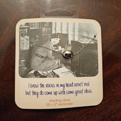 Sterling Silver Ball Pendant Necklace 