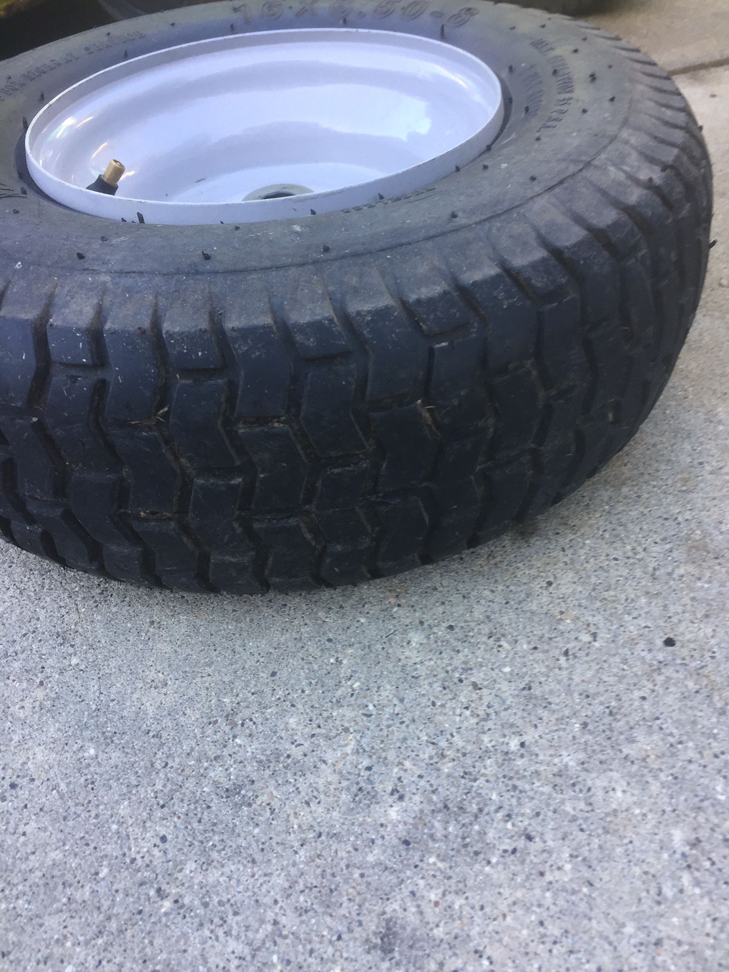 Free Riding mower tire and wheel