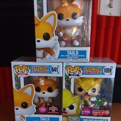 Funko Pop SONIC The Hedhog RARE FLOCKED  FUNKO POP Collection BUNDLE