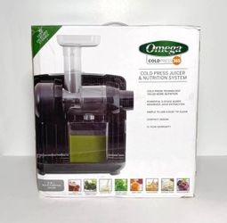 Omega Cold Press 365 8-in-1 Masticating Juicer Nutrition System Baby Food Maker