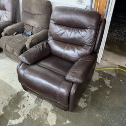 Leather Reclining Chair (WE DELIVER)