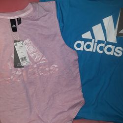$8 2 new w tags womens small Adidas Shirts