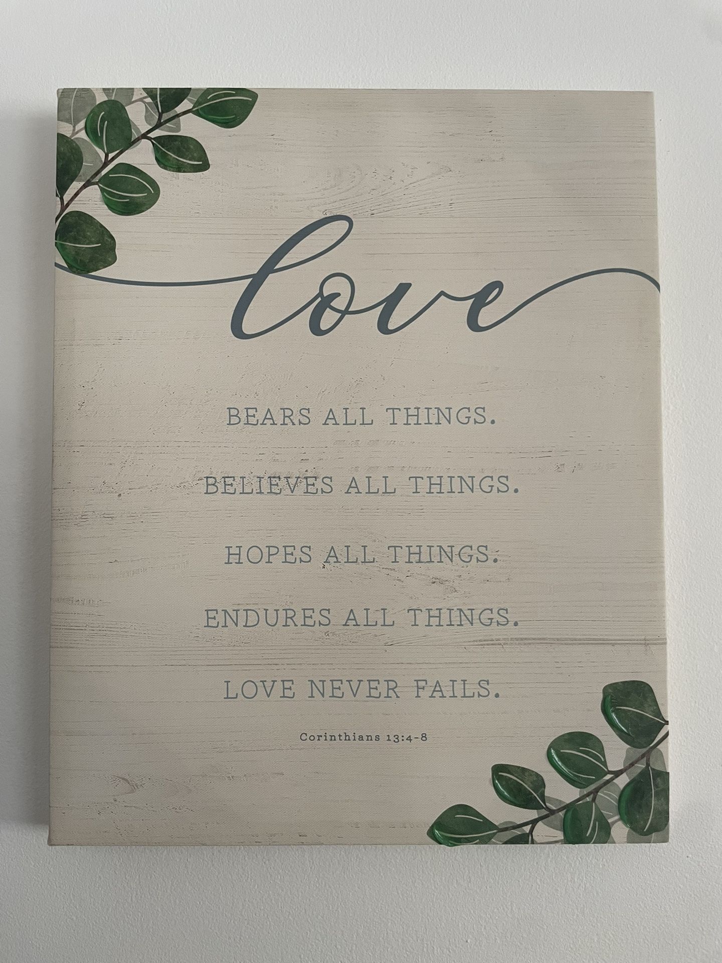 Wall Decor Love Quote