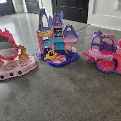 2 play castles and 1 castle makeup mirror
