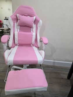 Pink gaming chair
