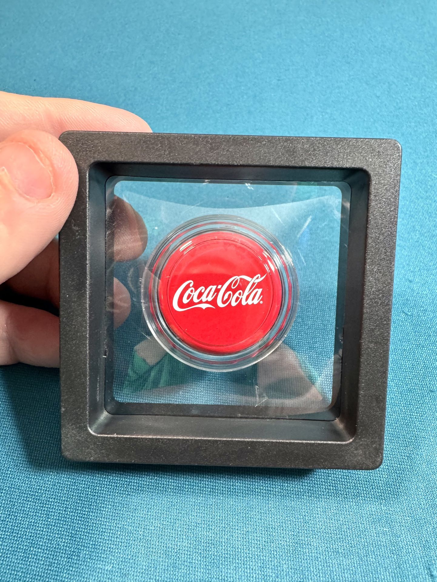 Hand Poured And Fractional Coca Cola silver Botlecap