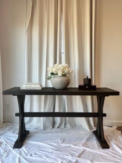 Solid Wood Console Table | Entryway, Sofa & Hall Table | Dark Espresso