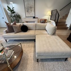 West Elm Andes Sectional - 90” - $1800 obo